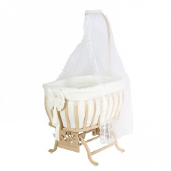 Bebetti Fiyonklu Doğal Sepet Beşik