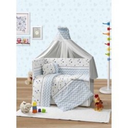 Lüks Nevresimli Yıldızlı Uyku Seti